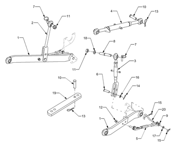 Part Location Diagram of 703-3553 Cub Cadet Bar, Draw